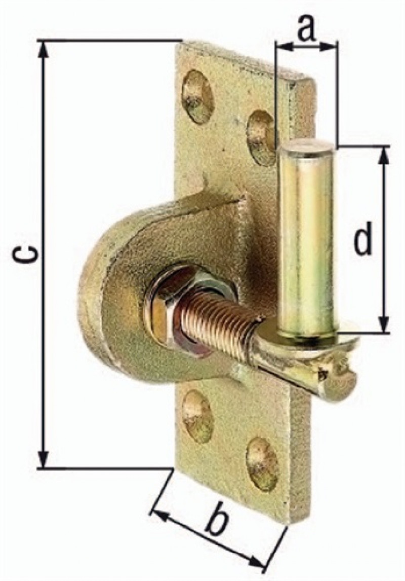 Kloben z.Anschr.16x45mm TZN Ausf.verstellb.um 20mm GAH Kloben z.Anschr.16x45mm TZN Ausf.verstellb.um 20mm GAH