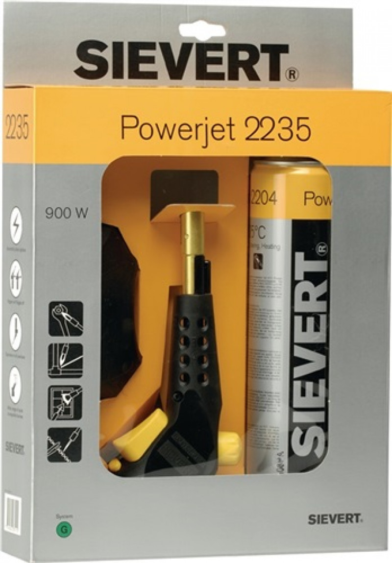 Lötlampe Powerjet 2235 m.Schraubkartusche 0,9 kW SIEVERT Lötlampe Powerjet 2235 m.Schraubkartusche 0,9 kW SIEVERT