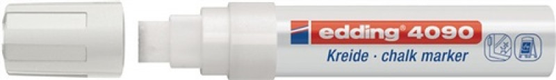Kreidemarker 4090 weiß Strich-B.4-15mm Keilspitze EDDING Kreidemarker 4090 weiß Strich-B.4-15mm Keilspitze EDDING