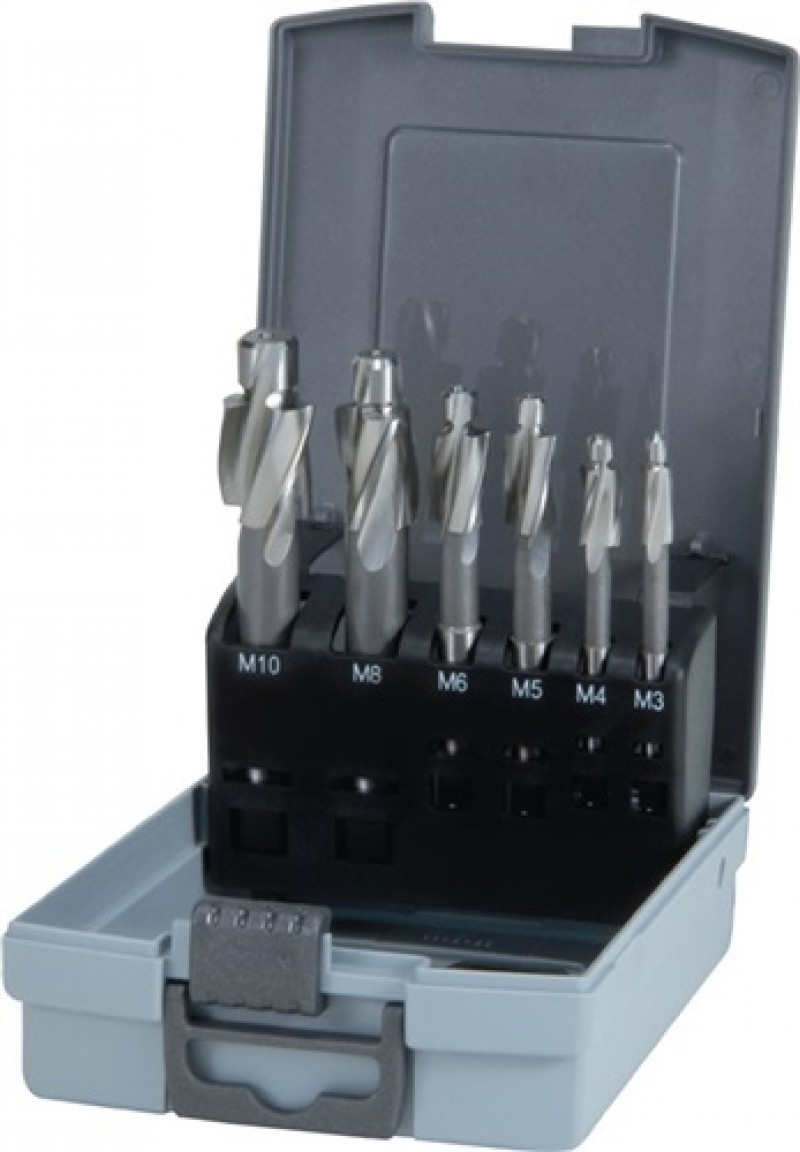 Flachsenkersatz DIN 373 M3-M10 f.Gewindekernloch HSS Z.3 Ku.-Kassette RUKO Flachsenkersatz DIN 373 M3-M10 f.Gewindekernloch HSS Z.3 Ku.-Kassette RUKO