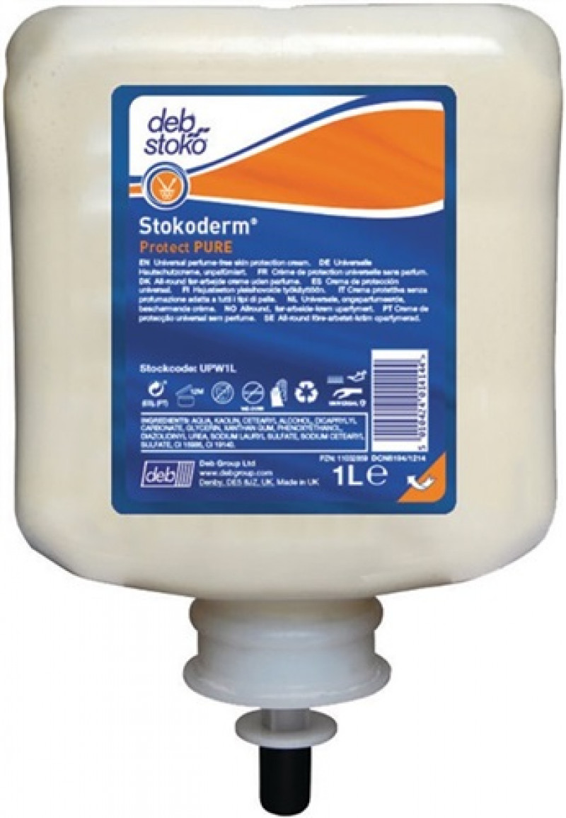 Hautschutzcreme Stokoderm Protect PURE 1l silikonfrei Kartusche Hautschutzcreme Stokoderm Protect PURE 1l silikonfrei Kartusche