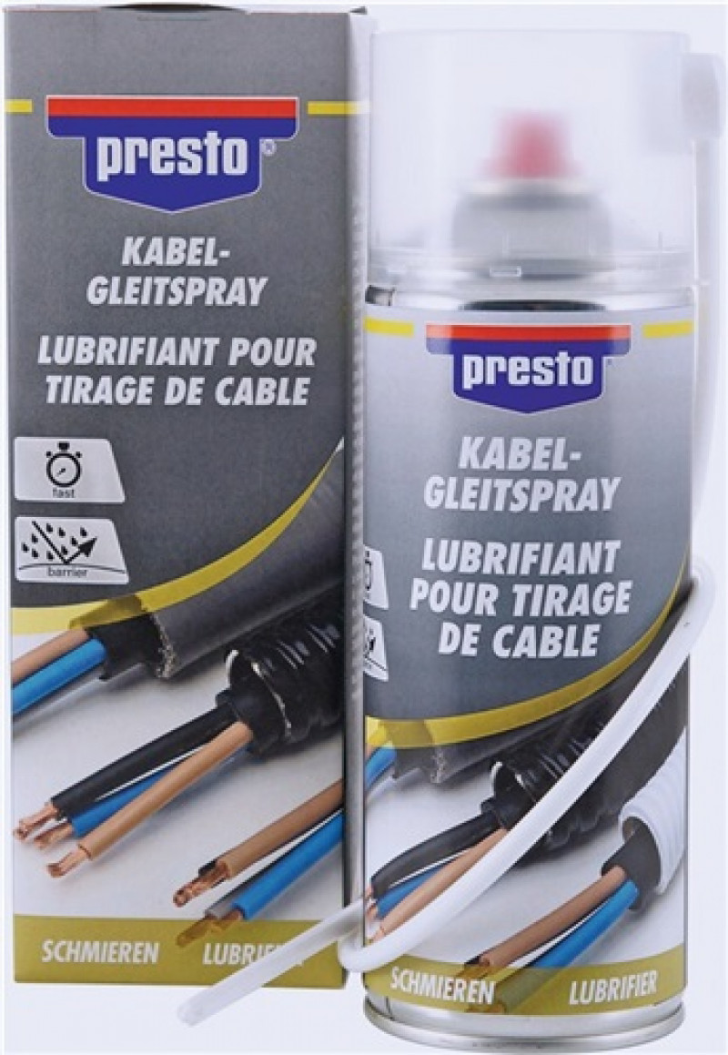 Kabel-Gleitspray transp.400 ml Dose PRESTO Kabel-Gleitspray transp.400 ml Dose PRESTO