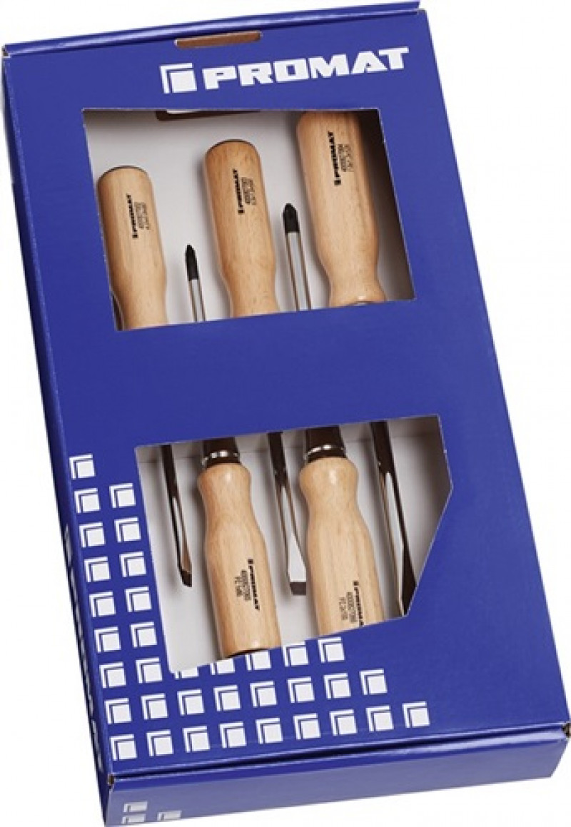 Schraubendrehersatz Schlitz PZD 5 tlg. Rundkl. 6-KT.-Ansatz Holzheft Schraubendrehersatz Schlitz PZD 5 tlg. Rundkl. 6-KT.-Ansatz Holzheft