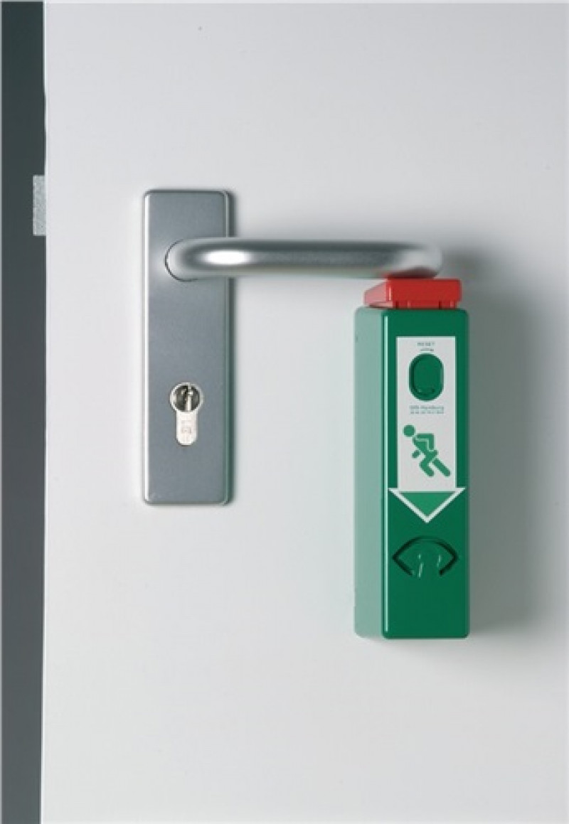 EH-Türwächter 990 100 PHZ inkl. 2 Schlü. grün lack. Voralarm 9 V Batterie EH-Türwächter 990 100 PHZ inkl. 2 Schlü. grün lack. Voralarm 9 V Batterie