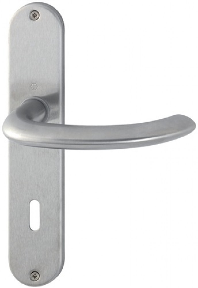 Langschildgarnitur Mar.1138/273P Alu.F1 OB 72mm DIN L/R Langschildgarnitur Mar.1138/273P Alu.F1 OB 72mm DIN L/R