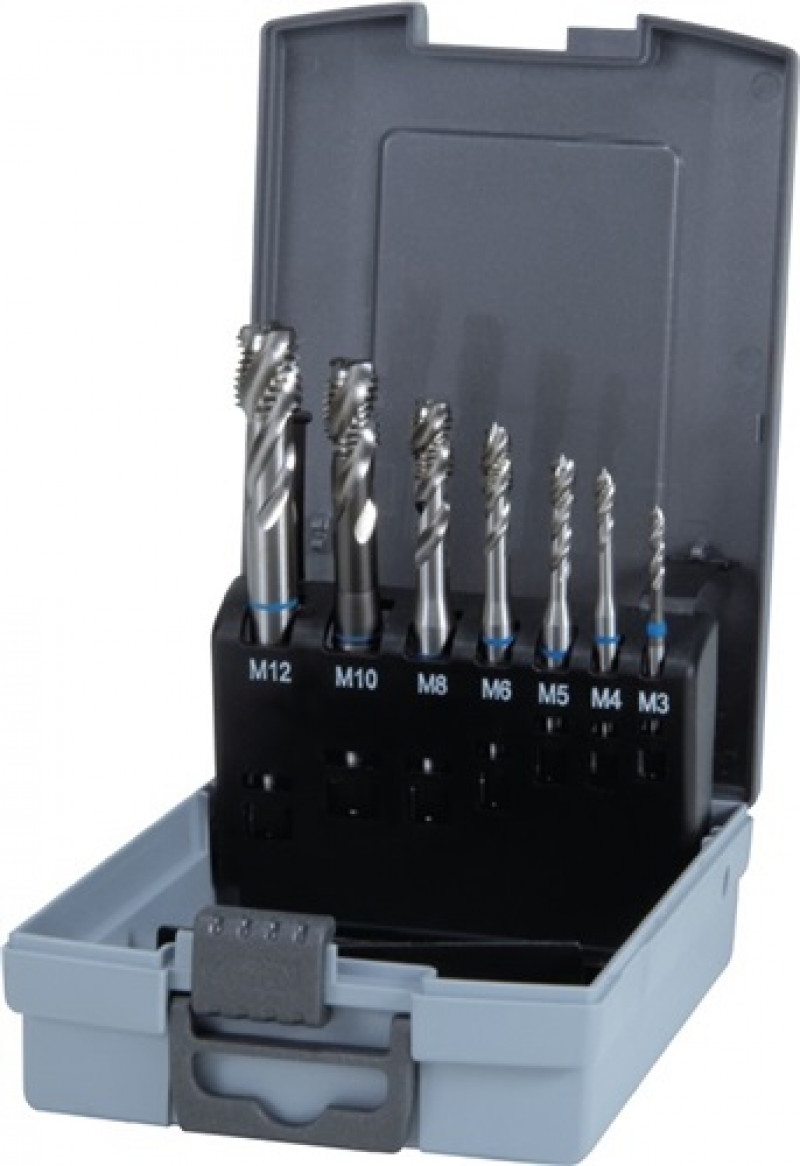 Maschinengewindebohrerset DIN371/376 Form C M3-M12 7tlg.HSS Ku.-Kassette RUKO Maschinengewindebohrerset DIN371/376 Form C M3-M12 7tlg.HSS Ku.-Kassette RUKO