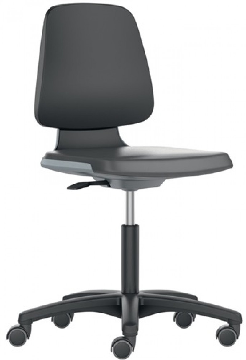 Arbeitsdrehstuhl Labsit m.Rl.PU-Schaum Sitzschale anthrazit Sitzhöhe 450-650mm Arbeitsdrehstuhl Labsit m.Rl.PU-Schaum Sitzschale anthrazit Sitzhöhe 450-650mm