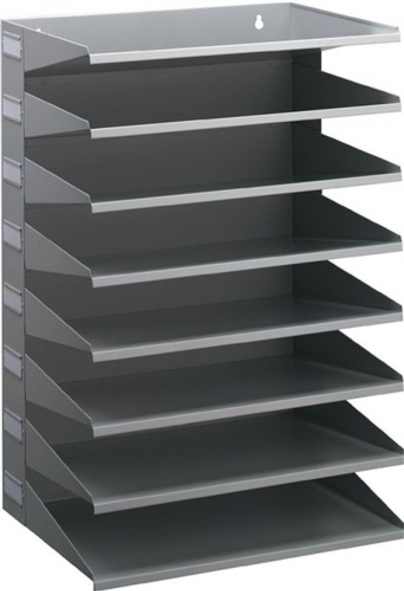 Sortierstation 8 Fächer H540xB360xT250mm Stahlbl.lichtgrau DURABLE Sortierstation 8 Fächer H540xB360xT250mm Stahlbl.lichtgrau DURABLE