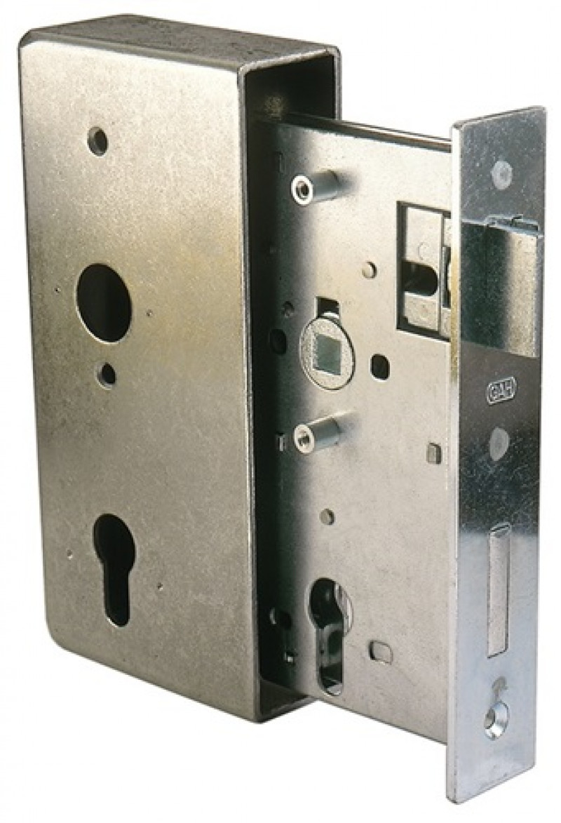 Schlosskasten m.Schloss DIN L/R Maß A30xB90xC185mm Dornm.55mm Entf.72mm GAH Schlosskasten m.Schloss DIN L/R Maß A30xB90xC185mm Dornm.55mm Entf.72mm GAH