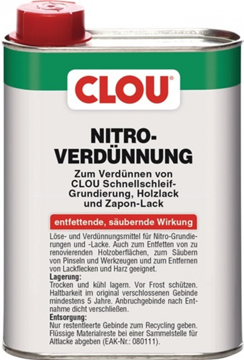 Nitroverdünnung V2 250 ml Dose CLOU Nitroverdünnung V2 250 ml Dose CLOU