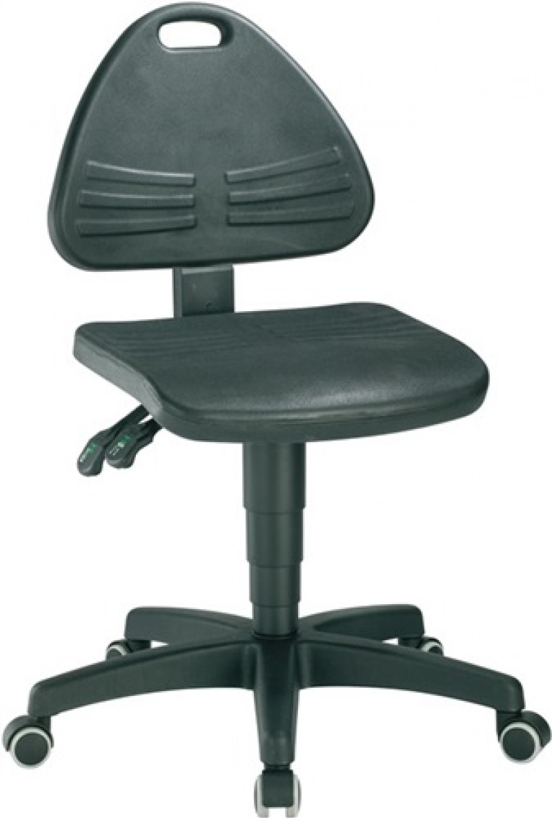 Arbeitsdrehstuhl ISITEC Rollen Integralschaum schwarz 430-600mm BIMOS Arbeitsdrehstuhl ISITEC Rollen Integralschaum schwarz 430-600mm BIMOS