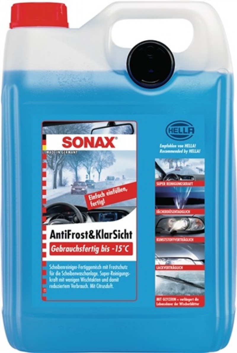 Scheibenreiniger AntiFrost & KlarSicht gebrauchsf.b.-15GradC 5l Kanister SONAX Scheibenreiniger AntiFrost & KlarSicht gebrauchsf.b.-15GradC 5l Kanister SONAX