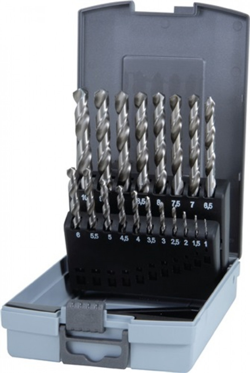 Spiralbohrersatz DIN338 Typ N D.1-10x0,5mm HSS 19tlg.Ku.-Kassette RUKO Spiralbohrersatz DIN338 Typ N D.1-10x0,5mm HSS 19tlg.Ku.-Kassette RUKO