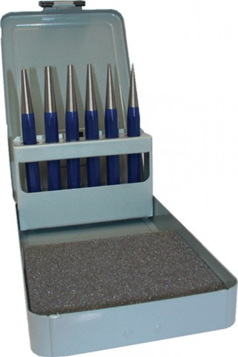 Durchtreibersatz 6tlg.1-2-3-4-5+Körner-D.4mm Metallkassette PROMAT Durchtreibersatz 6tlg.1-2-3-4-5+Körner-D.4mm Metallkassette PROMAT