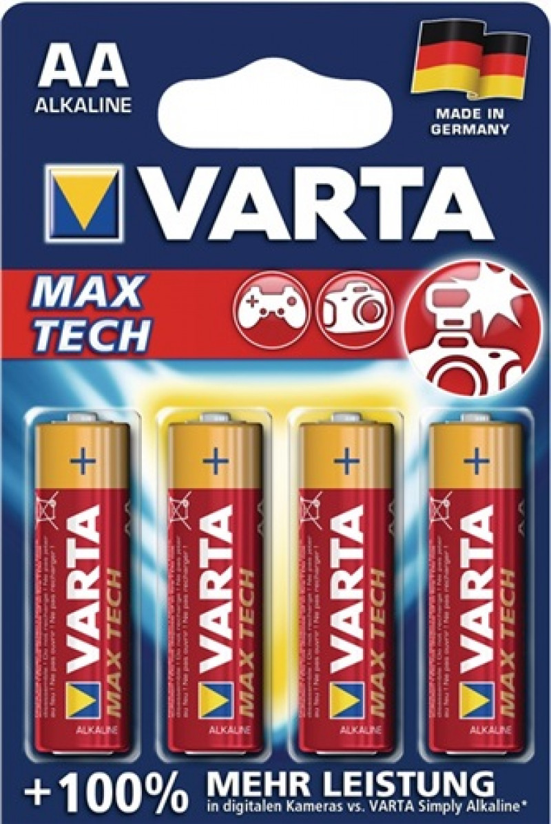Batterie Max Tech 1.5 V AA V AA-AM3-Mignon 2970 mAh LR6 4706 4 St./Bl.VARTA Batterie Max Tech 1.5 V AA V AA-AM3-Mignon 2970 mAh LR6 4706 4 St./Bl.VARTA