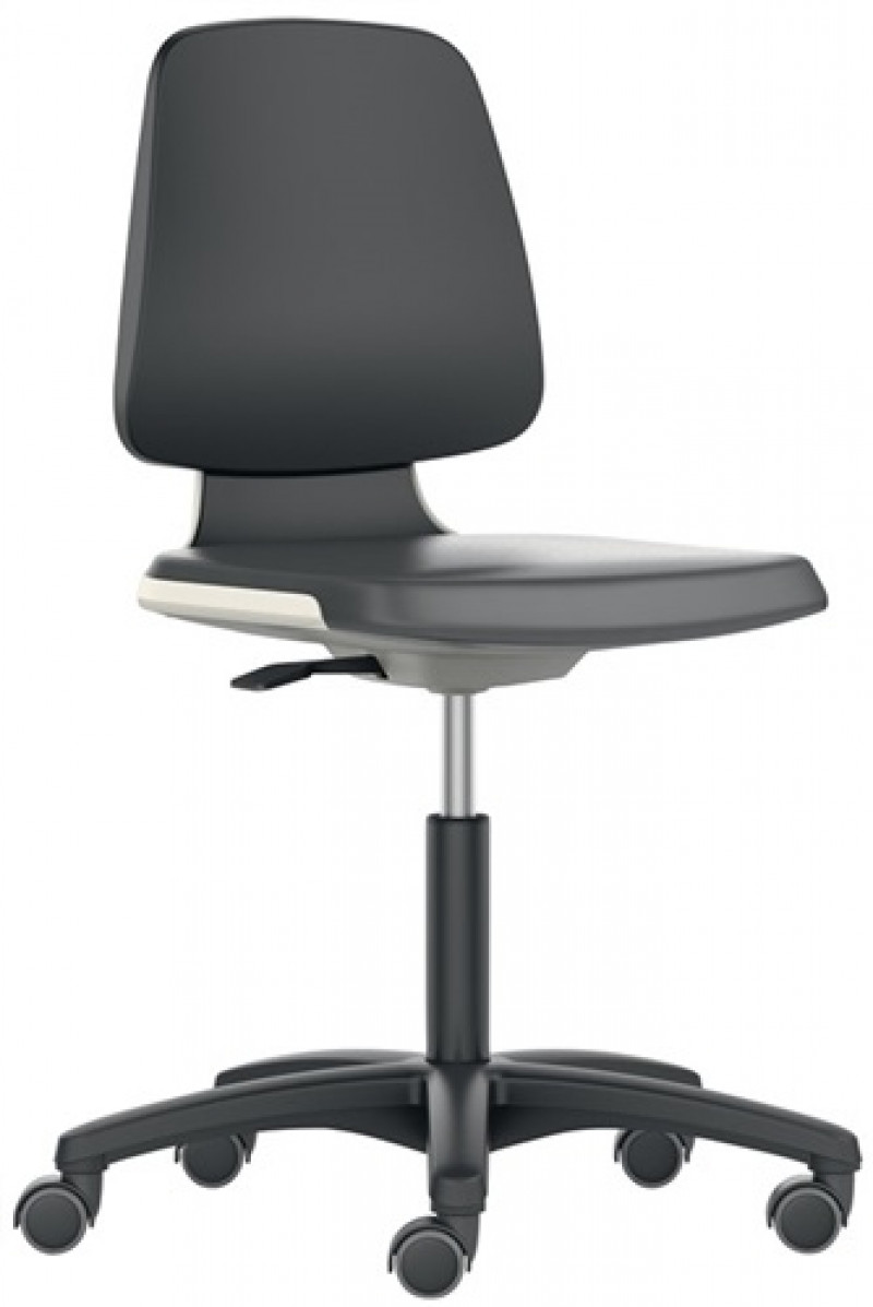 Arbeitsdrehstuhl Labsit RL Sitzschale weiß Supertec-Gewebe schwarz 450-650mm Arbeitsdrehstuhl Labsit RL Sitzschale weiß Supertec-Gewebe schwarz 450-650mm