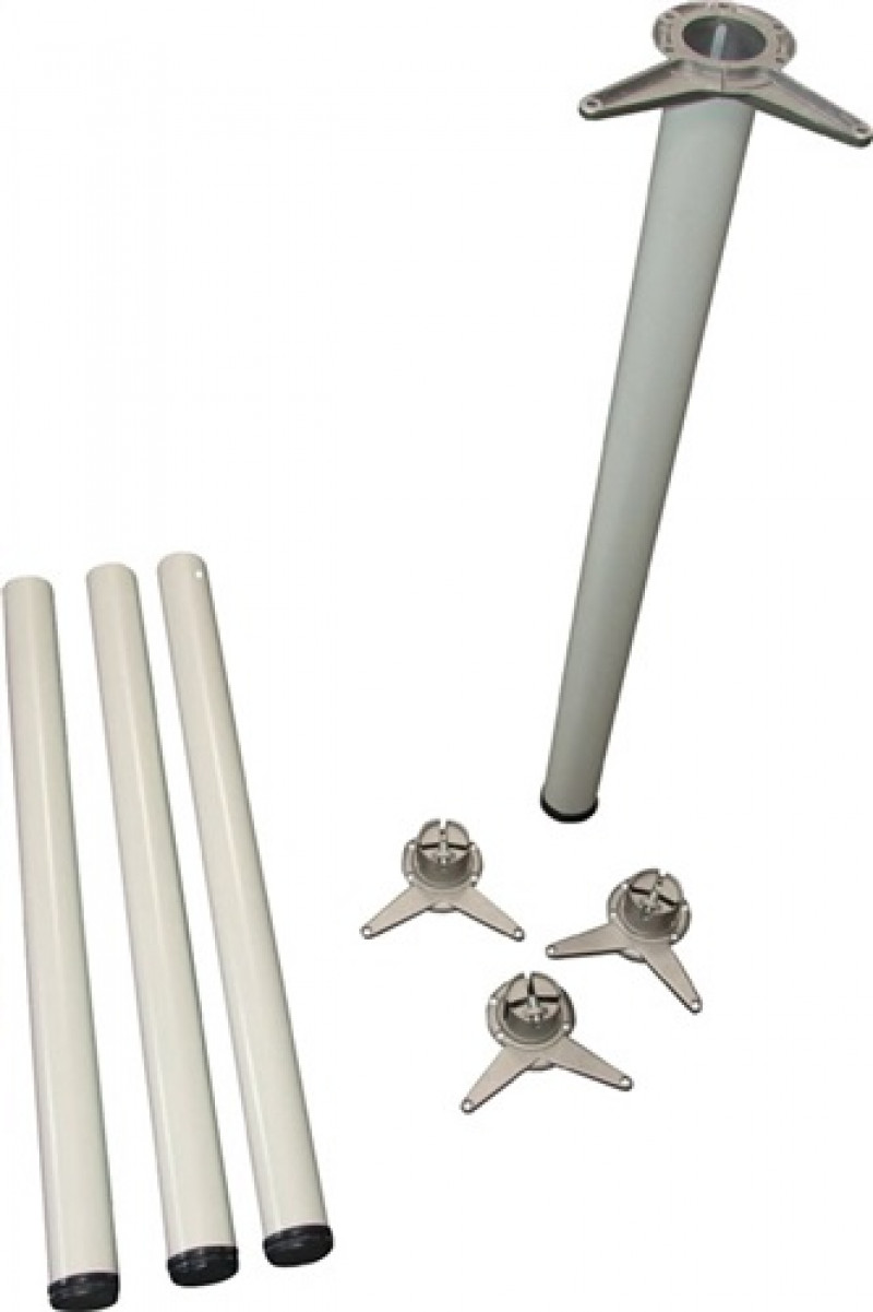 Tischbein-Set weiß 60mm H.710mm Platte Tischbein-Set weiß 60mm H.710mm Platte