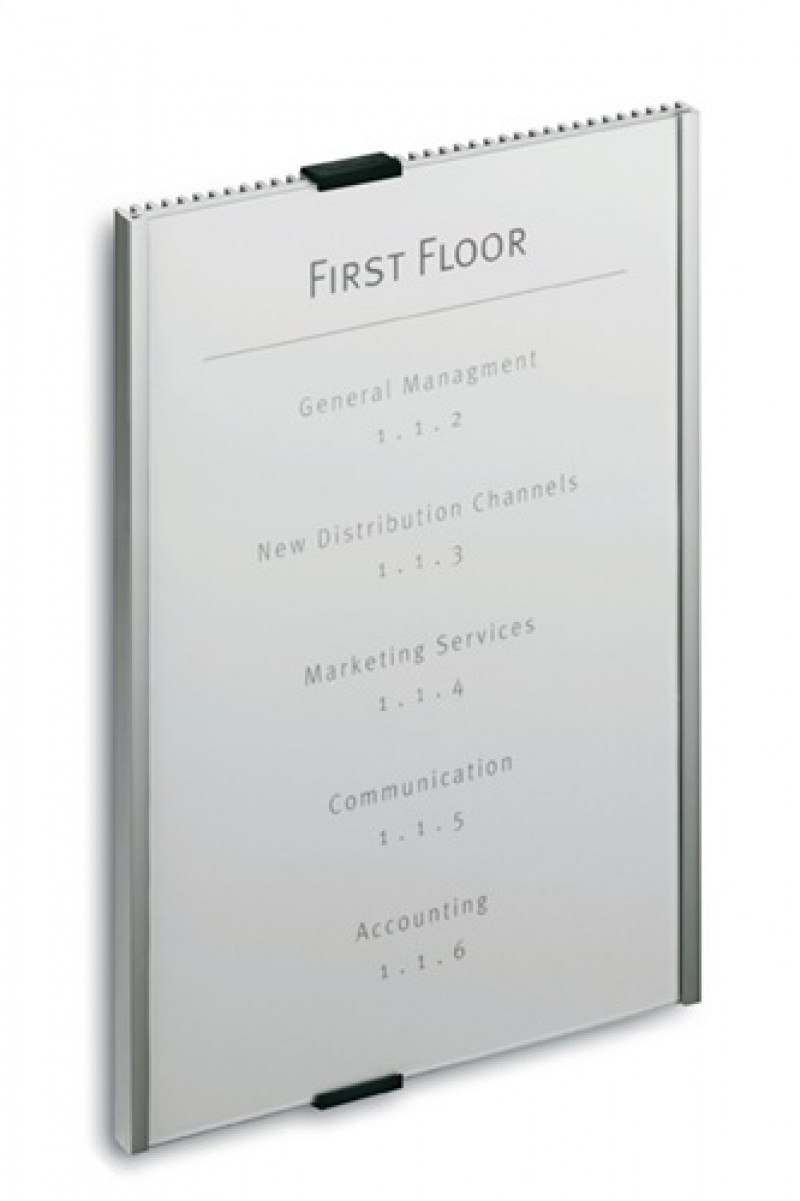 Tür-/Infoschild B210xH297mm Sichtfenster Acryl Rücken Alu.DURABLE Tür-/Infoschild B210xH297mm Sichtfenster Acryl Rücken Alu.DURABLE