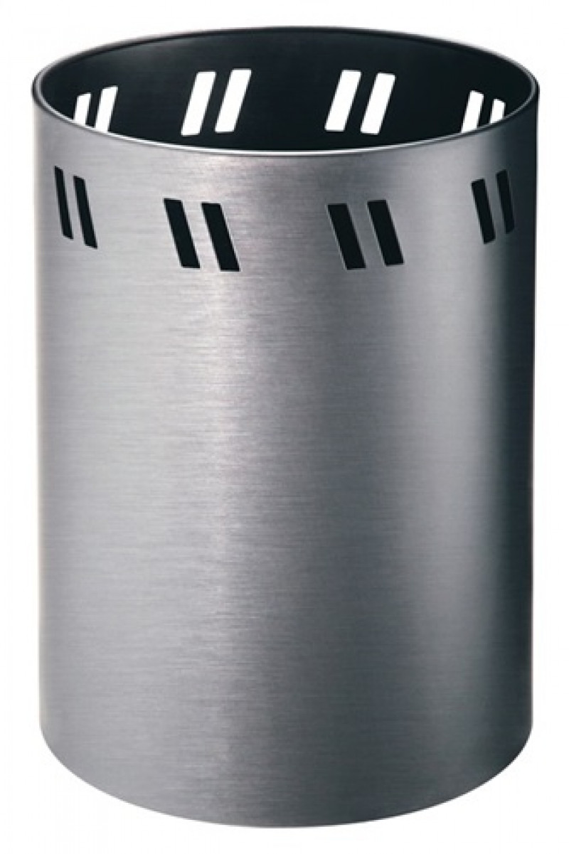 Papierkorb 19l H355xD.255mm m.Stanzung VA ma WESCO Papierkorb 19l H355xD.255mm m.Stanzung VA ma WESCO