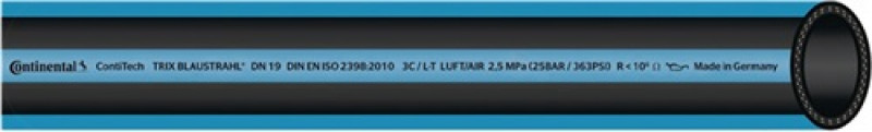 Pressluftschlauch TRIX® Blaustrahl ID 19mm AD 29mm L.40m blau/schwarz NBR Rl. Pressluftschlauch TRIX® Blaustrahl ID 19mm AD 29mm L.40m blau/schwarz NBR Rl.