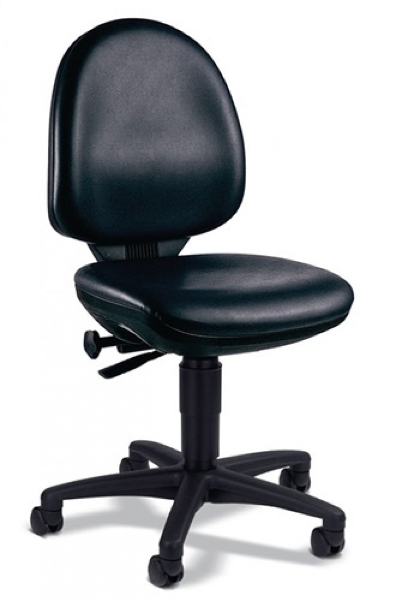 Arbeitsdrehstuhl Rollen Kunstlederpolster 420-550mm TOPSTAR Arbeitsdrehstuhl Rollen Kunstlederpolster 420-550mm TOPSTAR