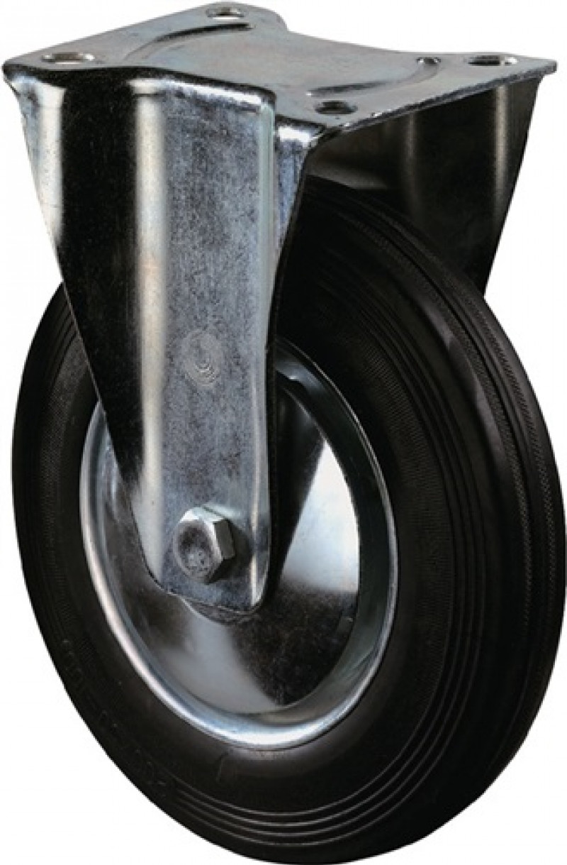 Bockrolle D.200mm Trgf.205kg VG Platte L135xB110mm