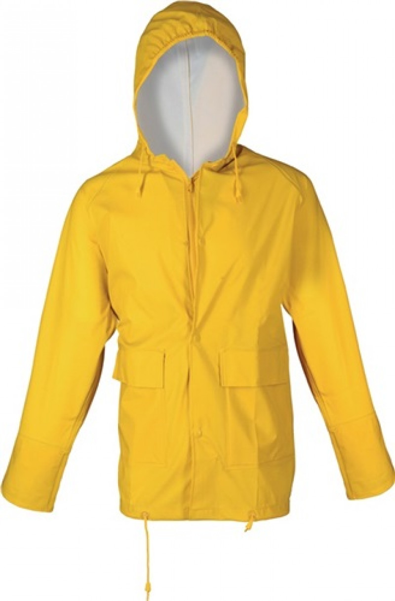 PU Regenschutz-Jacke Gr. S gelb 100%PES PU Regenschutz-Jacke Gr. S gelb 100%PES