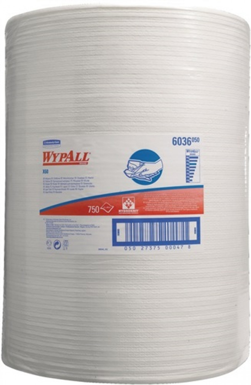 Wischtuch WYPALL X60 6036 L380xB420ca.mm 1-lagig weiß 1 Rl.x 750 Tü. Wischtuch WYPALL X60 6036 L380xB420ca.mm 1-lagig weiß 1 Rl.x 750 Tü.