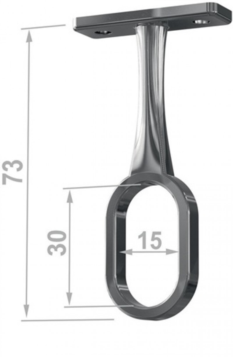 Mittelträger 11134 Zinkdruckg.verchr.Deckenmont.30x15 Mittelträger 11134 Zinkdruckg.verchr.Deckenmont.30x15