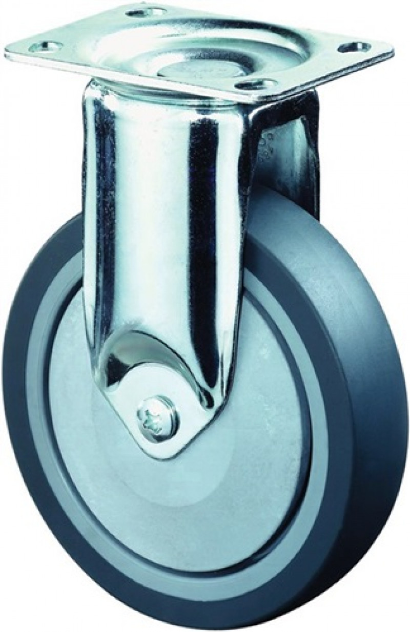 Bockrolle 150mm 100kg Vollgummi 94 x 64mm Bockrolle 150mm 100kg Vollgummi 94 x 64mm