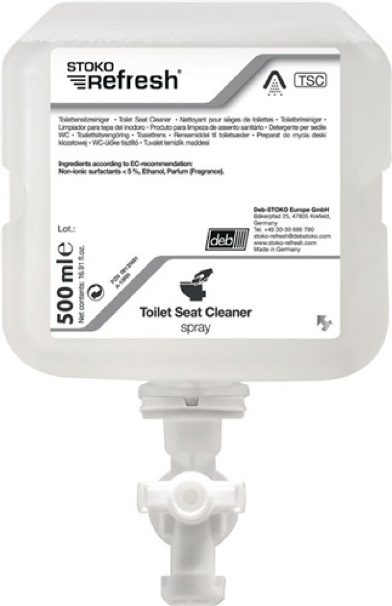 Toilettensitzreiniger Refresh® Toilet Seat Cleaner Spray (TSC) 0,5l STOKO Toilettensitzreiniger Refresh® Toilet Seat Cleaner Spray (TSC) 0,5l STOKO