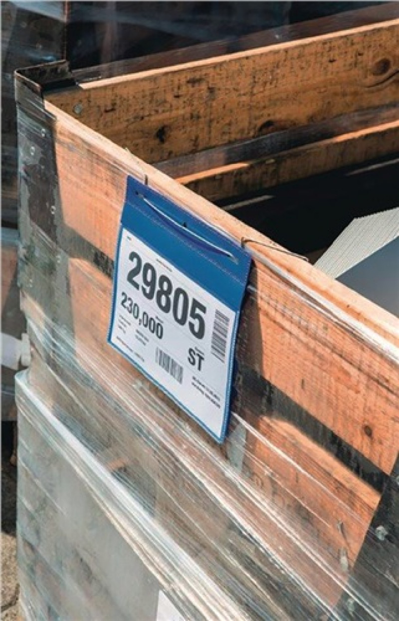 Dokumententasche B297xH210mm DIN A4 quer m.flex.Drahtbügel blau Pak.a 50 St. Dokumententasche B297xH210mm DIN A4 quer m.flex.Drahtbügel blau Pak.a 50 St.