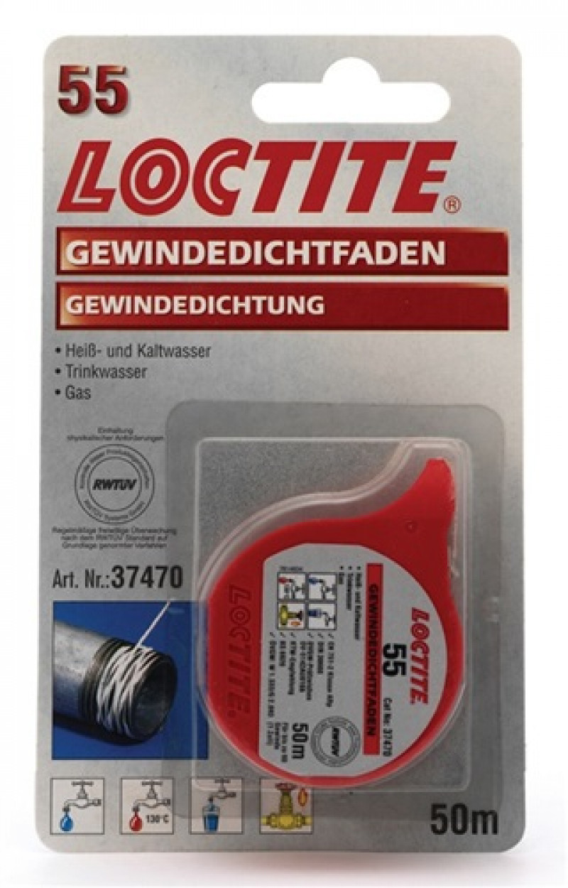 Gewindedichtfaden 55 Inh.50m Spenderdose LOCTITE Gewindedichtfaden 55 Inh.50m Spenderdose LOCTITE
