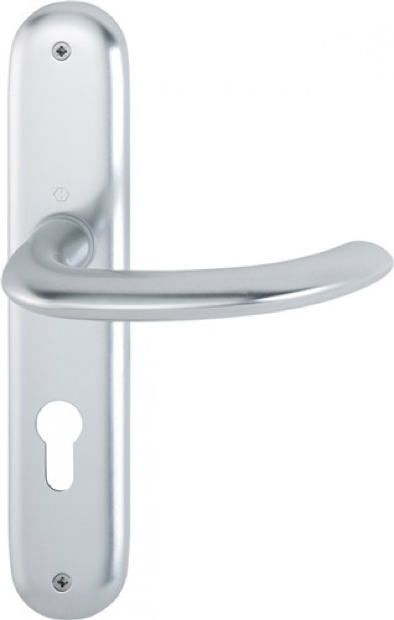 Langschildgarnitur Mar.1138/273P Alu.F1 PZ 72mm DIN L/R Langschildgarnitur Mar.1138/273P Alu.F1 PZ 72mm DIN L/R