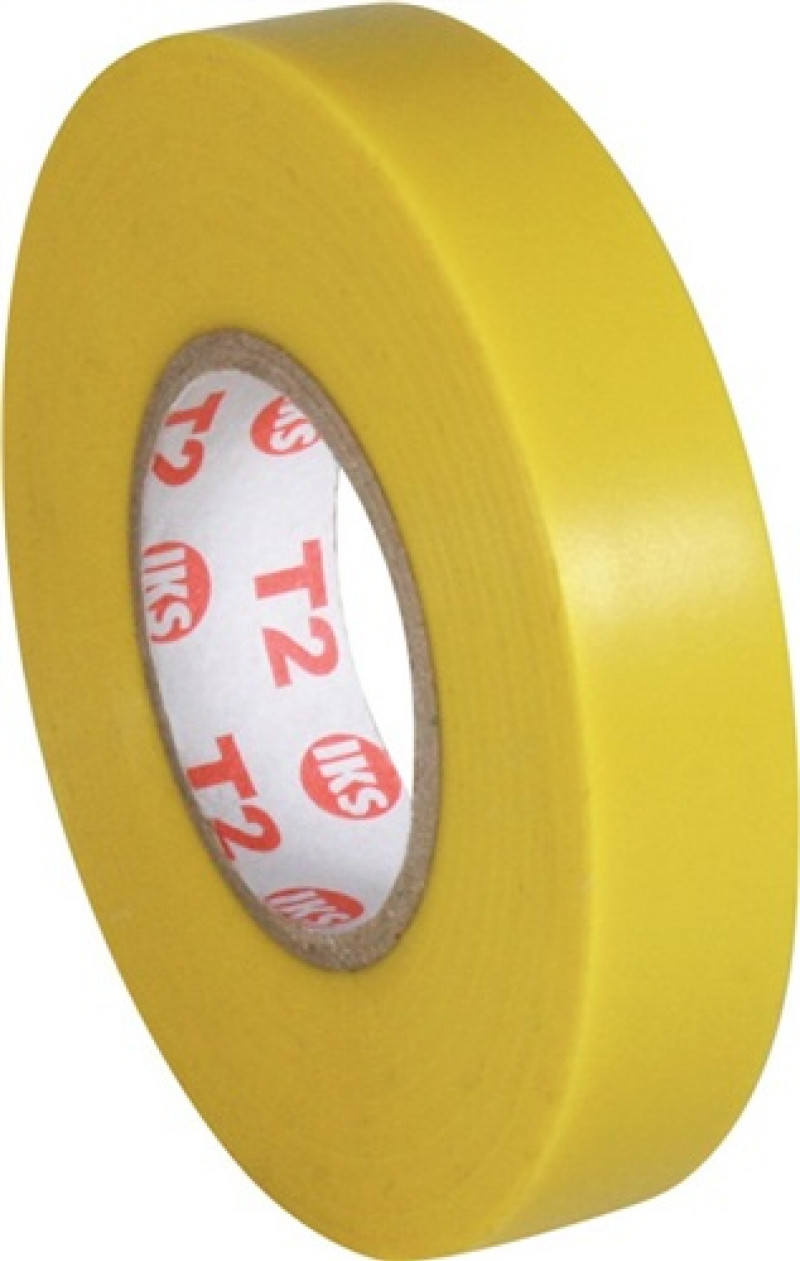 Isolierband E91 gelb L.33m B.19mm Rl.IKS Isolierband E91 gelb L.33m B.19mm Rl.IKS
