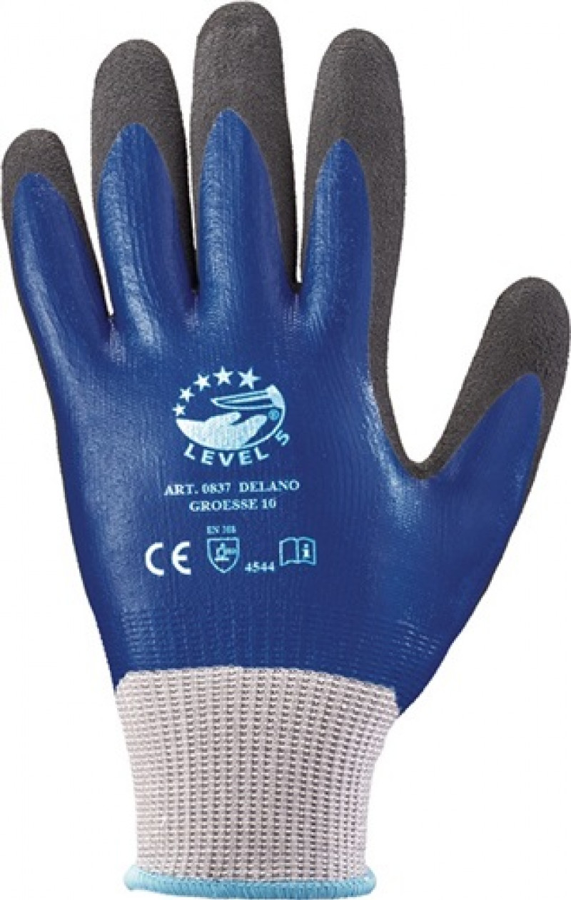 Schnittschutzhandschuhe Delano Gr.11 dunkelblau/schwarz EN 388 Kat.II 12 PA Schnittschutzhandschuhe Delano Gr.11 dunkelblau/schwarz EN 388 Kat.II 12 PA