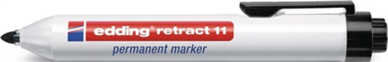 Permanentmarker retract 11 schwarz Strich-B.1,5-3mm Rundspitze Permanentmarker retract 11 schwarz Strich-B.1,5-3mm Rundspitze