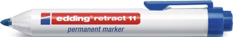 Permanentmarker retract 11 blau Strich-B.1,5-3mm Rundspitze Permanentmarker retract 11 blau Strich-B.1,5-3mm Rundspitze