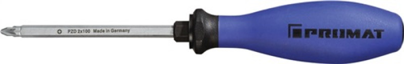 Schraubendreher PZD 2x100mm L.215mm 6-KT.-Kl./Ansatz 3K-Heft m. Größenleitsystem Schraubendreher PZD 2x100mm L.215mm 6-KT.-Kl./Ansatz 3K-Heft m. Größenleitsystem