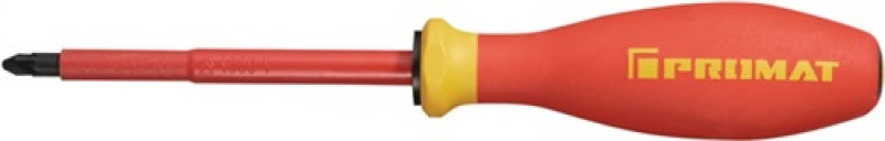 Schraubendreher VDE PZD 2 L.215 mm brün. Rundkl. Kraftheft m. Größenleitsystem Schraubendreher VDE PZD 2 L.215 mm brün. Rundkl. Kraftheft m. Größenleitsystem