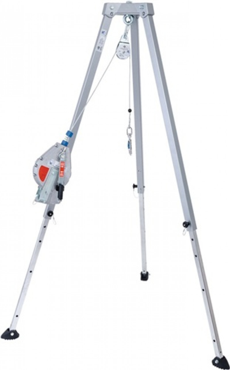 Dreibaum m.Höhensicherungsgerät EN 795b Kat.3 19,0kg Alu.MAS Dreibaum m.Höhensicherungsgerät EN 795b Kat.3 19,0kg Alu.MAS