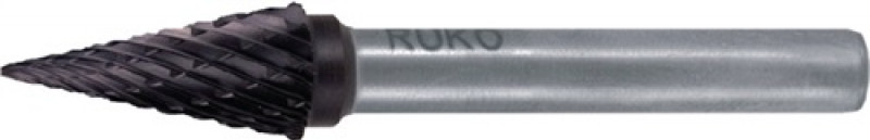 Frässtift Form SKM D.10mm Kopf-L.20mm Schaft-D.6mm HM TiCN Verz.KVZ 4 RUKO Frässtift Form SKM D.10mm Kopf-L.20mm Schaft-D.6mm HM TiCN Verz.KVZ 4 RUKO