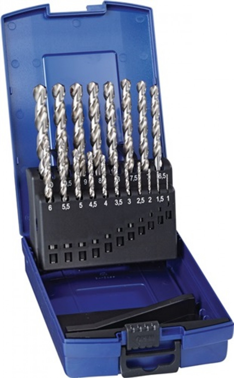 Spiralbohrersatz DIN338 Typ W Nenn-D.1-10x0,5mm HSS 19-tlg.Ku.-Kassette PROMAT Spiralbohrersatz DIN338 Typ W Nenn-D.1-10x0,5mm HSS 19-tlg.Ku.-Kassette PROMAT