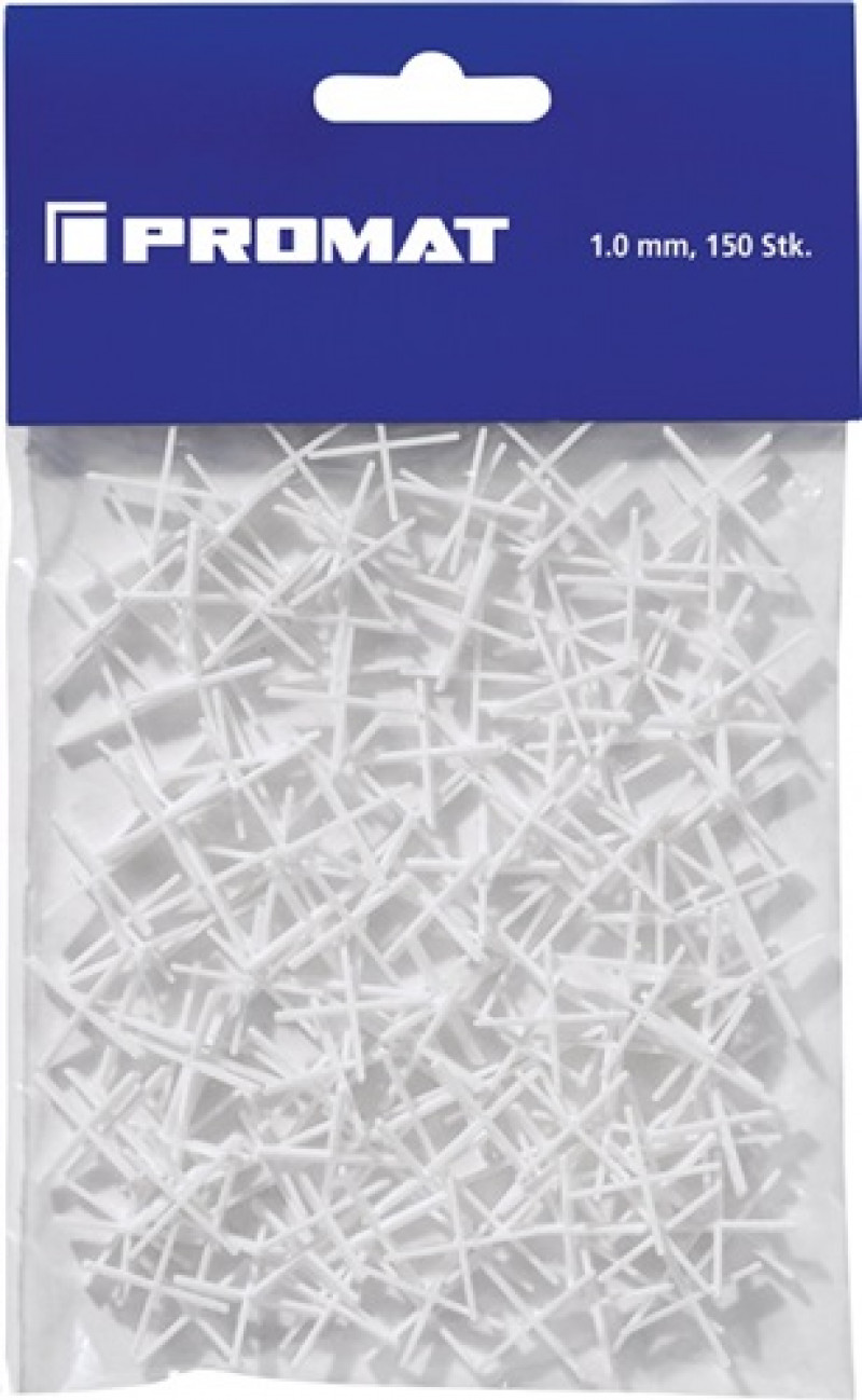 Fliesenkreuz 1mm 150 St./Btl. Fliesenkreuz 1mm 150 St./Btl.