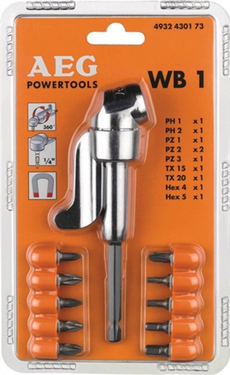 Winkelschraubvorsatz WB-1 1/4 Zoll sechskant AEG Winkelschraubvorsatz WB-1 1/4 Zoll sechskant AEG