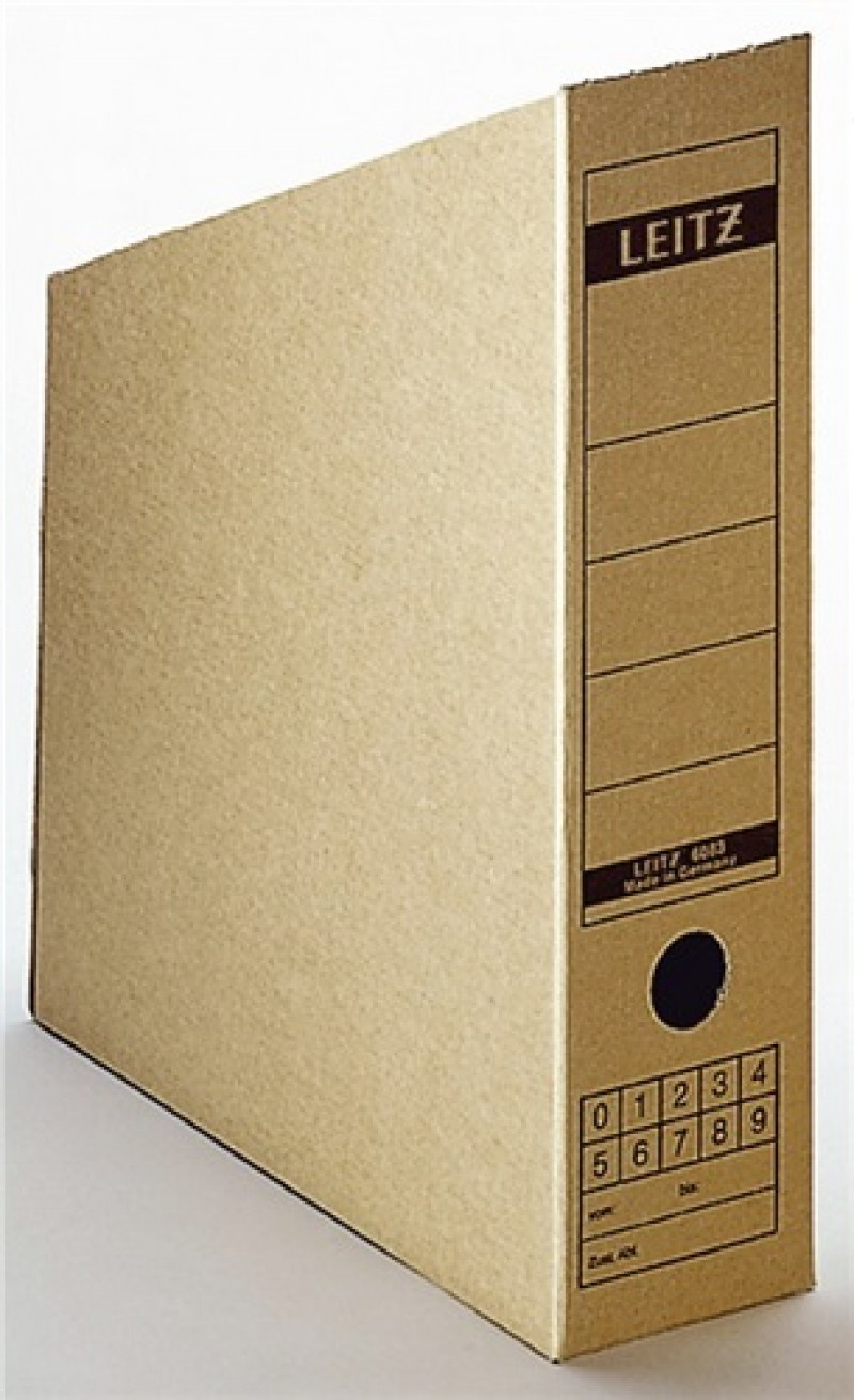 Leitz Stehsammler 60830000 DIN A4 max. 77mm Pappe natronbraun Leitz Stehsammler 60830000 DIN A4 max. 77mm Pappe natronbraun