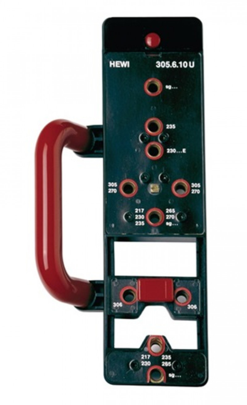 Bohrlehre BL305.6.10U Mont. v. Rosetten u. Schildern HEWI Bohrlehre BL305.6.10U Mont. v. Rosetten u. Schildern HEWI