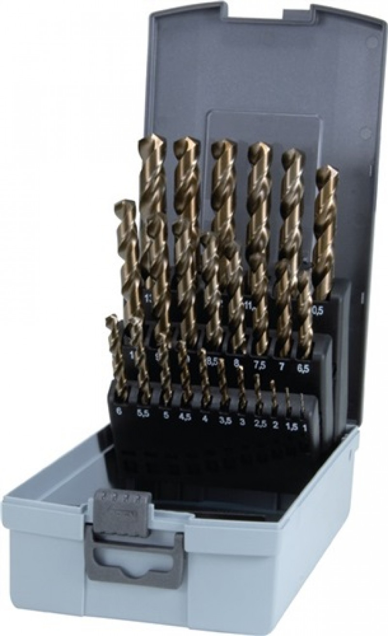 Spiralbohrersatz DIN338 Typ VA D.1-13x0,5mm HSS-Co5 25tlg.Ku.-Kassette RUKO Spiralbohrersatz DIN338 Typ VA D.1-13x0,5mm HSS-Co5 25tlg.Ku.-Kassette RUKO