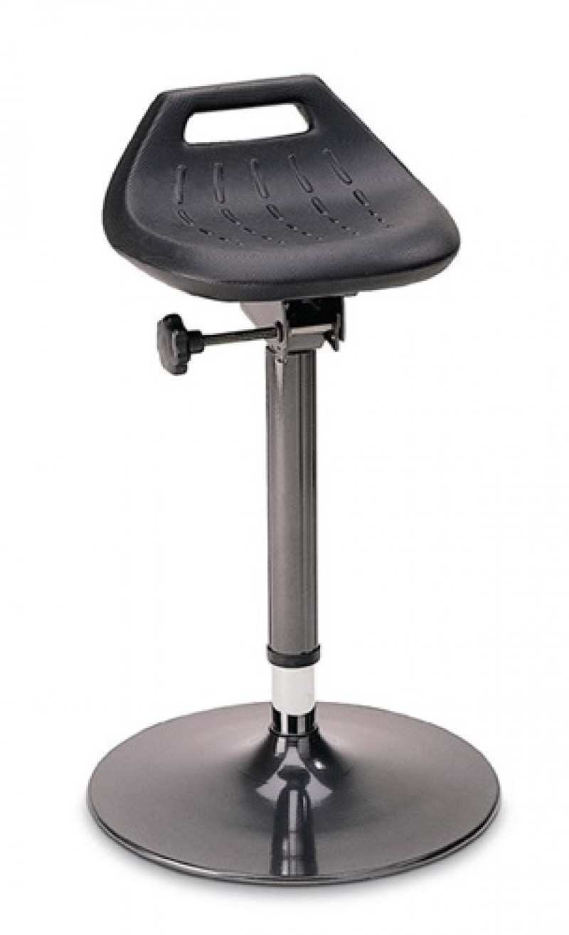 Stehhilfe Integralschaum Sitz-H.650-850mm STA anthrazit Tellerfuß BIMOS Stehhilfe Integralschaum Sitz-H.650-850mm STA anthrazit Tellerfuß BIMOS