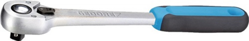 Hebelumschaltknarre 1/2 Zoll 2 K-Griff 48 Zähne L. 270 mm CV-Stahl